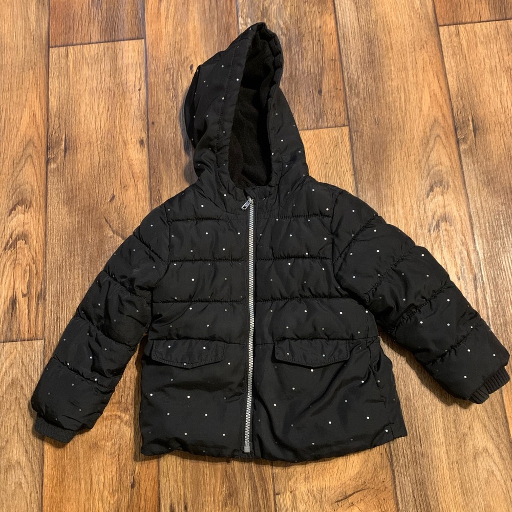 Old Navy -Frost Free girls hooded puffer coat- Size: 4T
